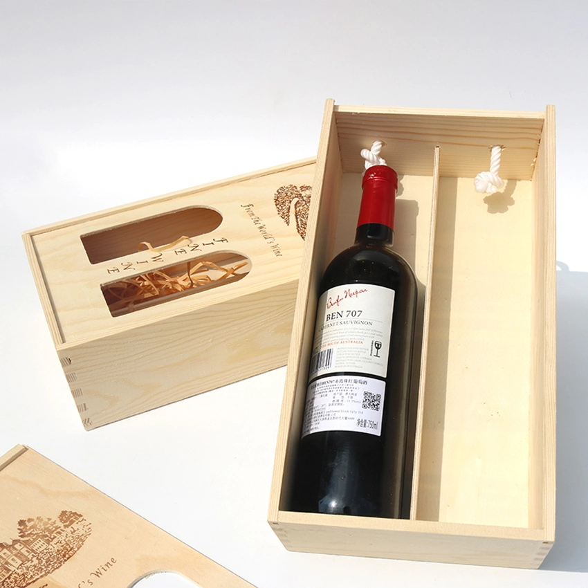 Two Bottle Wooden Wine Box 35X20X10cm