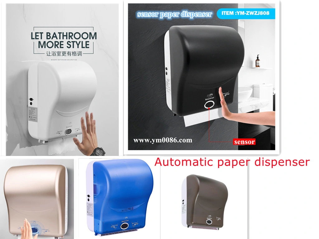 OEM Logo Auto Cut Roll Tissue Paper Dispenser for Wasrhoom or Kitchen