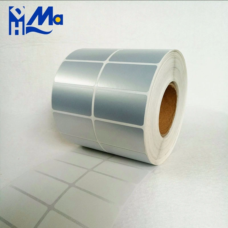 Waterproof Matte Silver Blank Pet Label PVC Adhesive Barcode Stickers