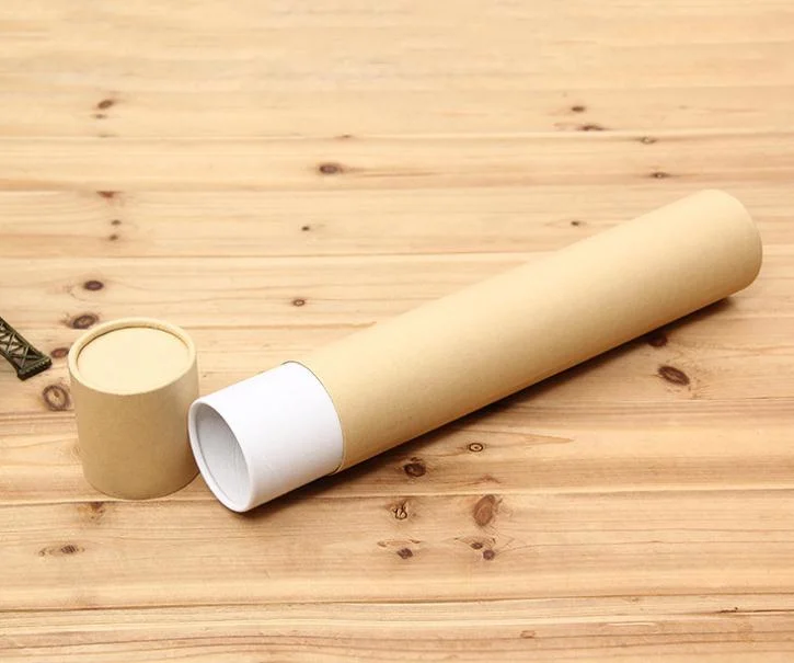 Manufactory Wholesale Recycled Brown Kraft Paper Tube Incense Stick Packaging Paper Tube