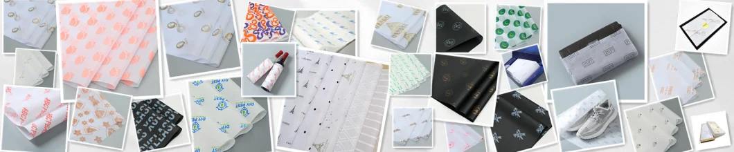 Custom Gold/Silver/Black Brand Logo Printing Gift Wrapping Tissue Paper for Gift/Cloth Packaging