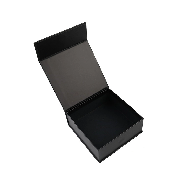 Black Rigid Paper Book Style Promoption Folding Gift Magnetic Packaging Box Wholesale