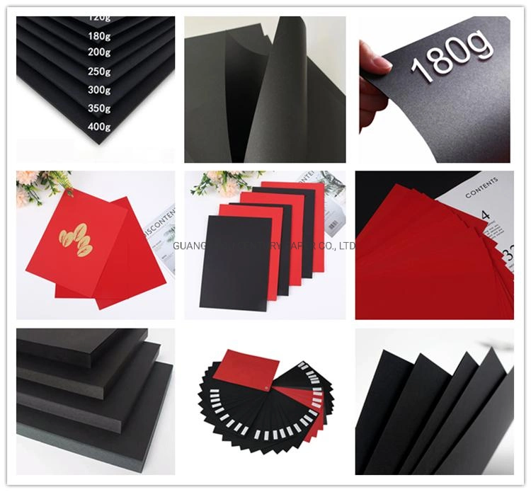 120GSM 150GSM Black Kraft Board Sheets Roll Paper Cutting Card Paper