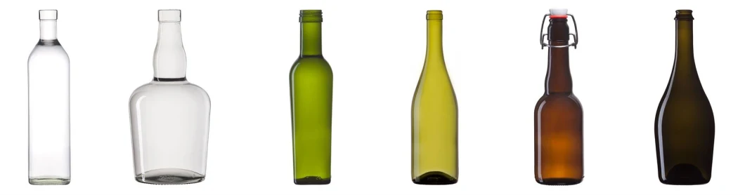 Wholesale 1/2/3 L Glass Jar California Beer Wine Bottle Large Capacity Glass Olive Oil Bottle Packaging with Handle