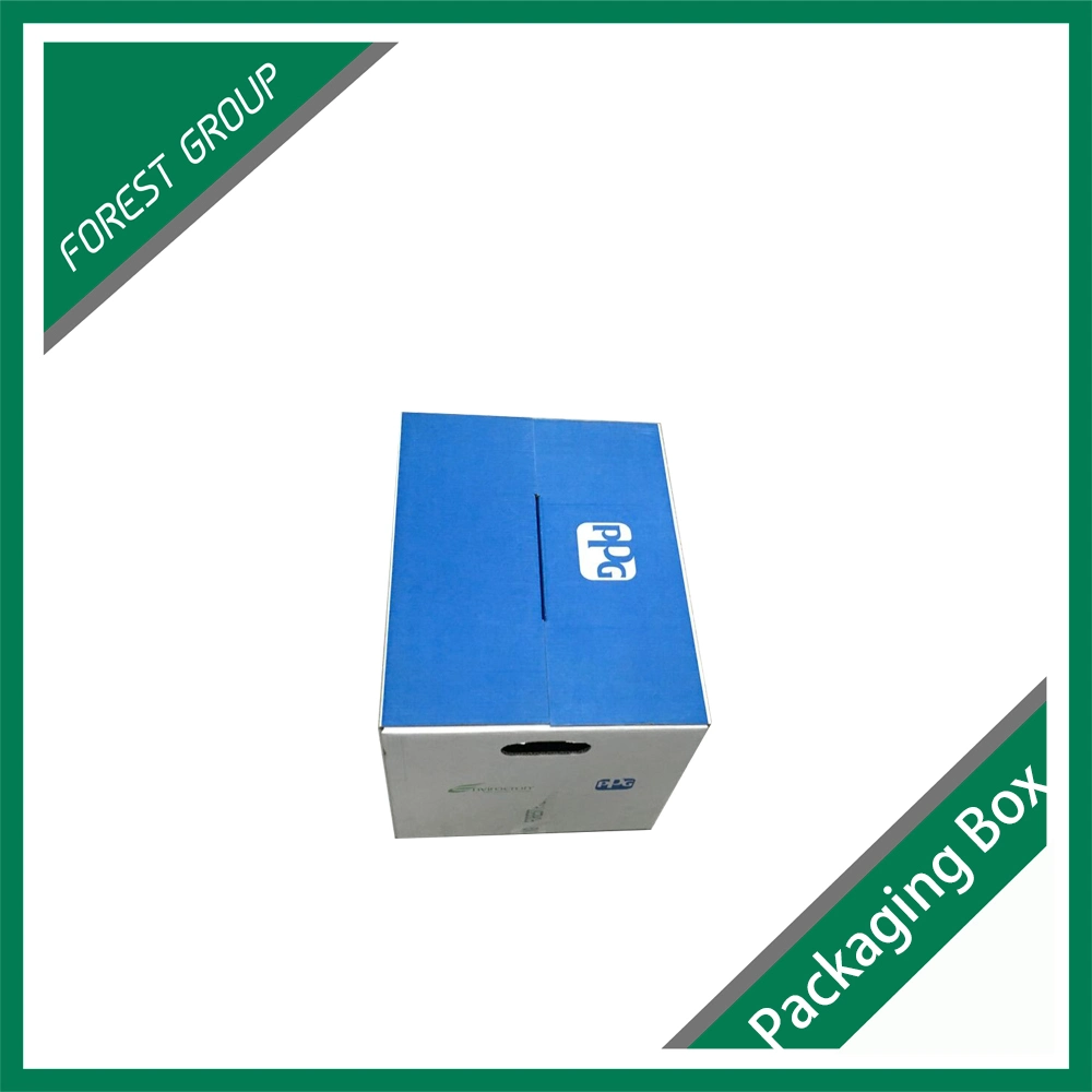White and Black Cup Packing Box with Logo on Lid