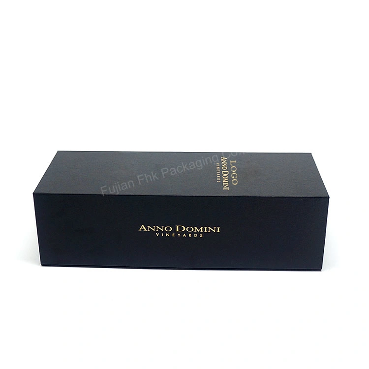Custom Single One Bottle Wine Gift Pack Packaging Magnetic Boxes