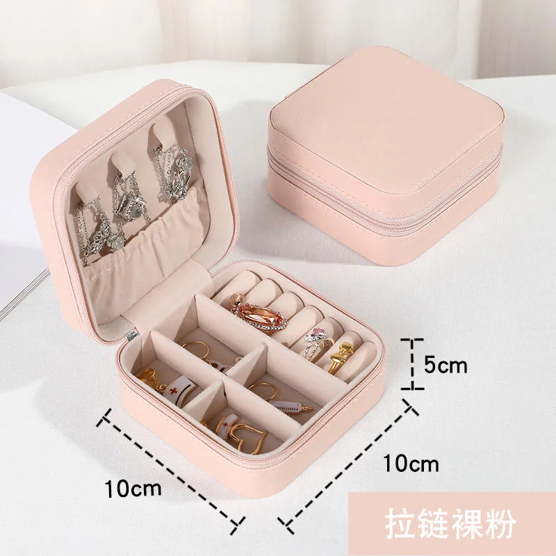 Custom Leather Jewelry Box Personalized Travel Case Luxury Jewelry Collection Box with Logo