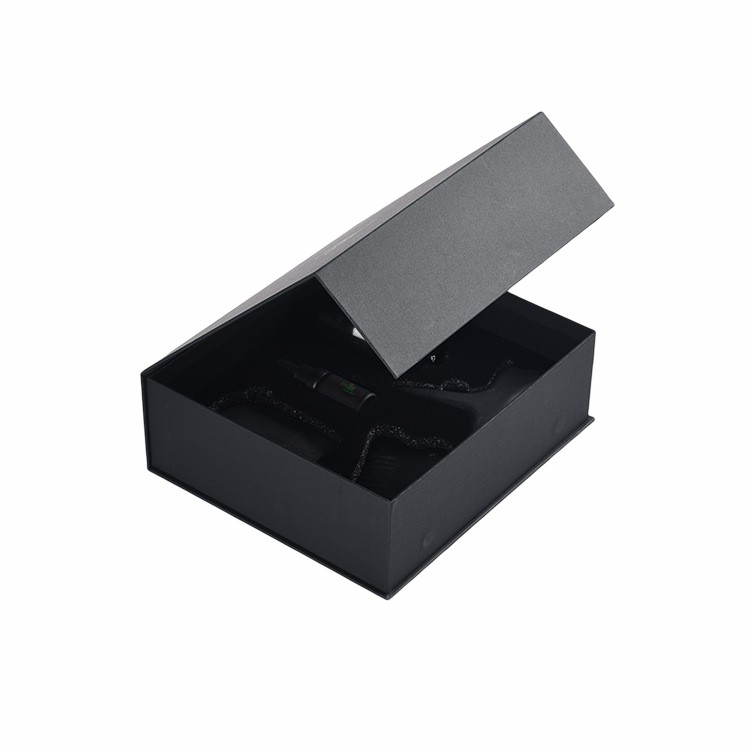 2024 Chipboard Luxury Black Matte Champagne Wine Bottle Paper Gift Box Packaging