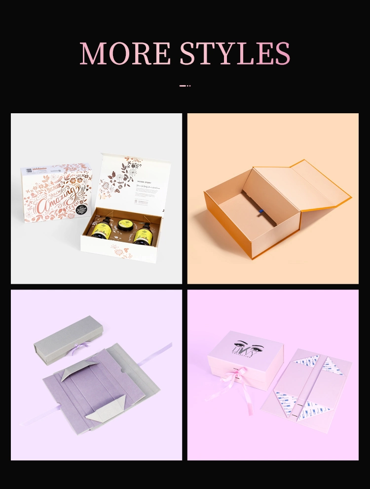 Custom Logo Printed Foldable Rigid Paper Box Cardboard Clothes Packaging Luxury Gift Magnetic Boxes with Magnetic Closure Lid