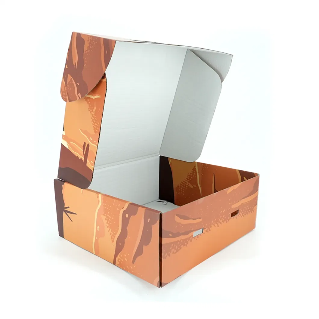 Custom Logo Corrugated Small Carton Gift Mailer Box for Hat Packaging.