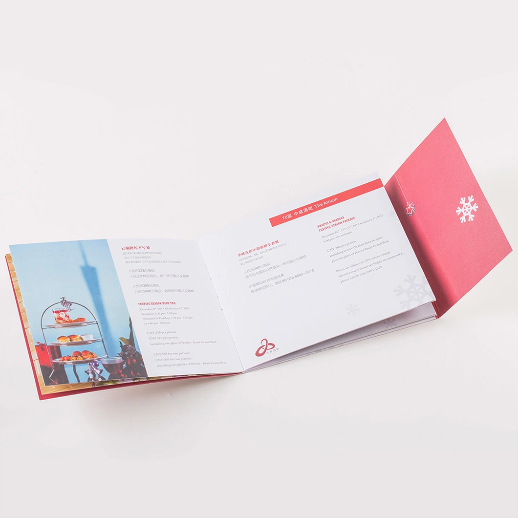 China Wholesale Packaging Company Printing Hotel Menu Wine List Packaging