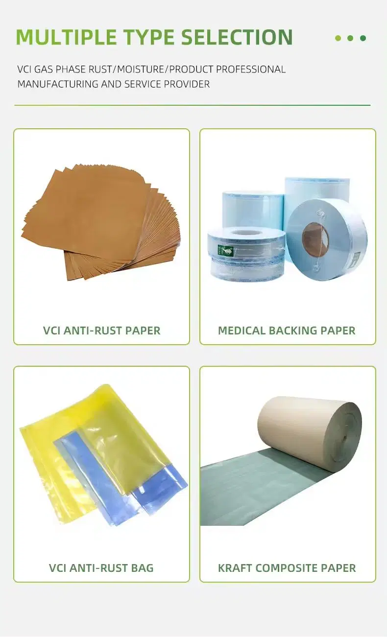 Vci Wrapper Kraft Paper Antirust Vci Paper for Black Metal Products Metal Corrosion Prevention Antirust Rustproof Vci Wrap