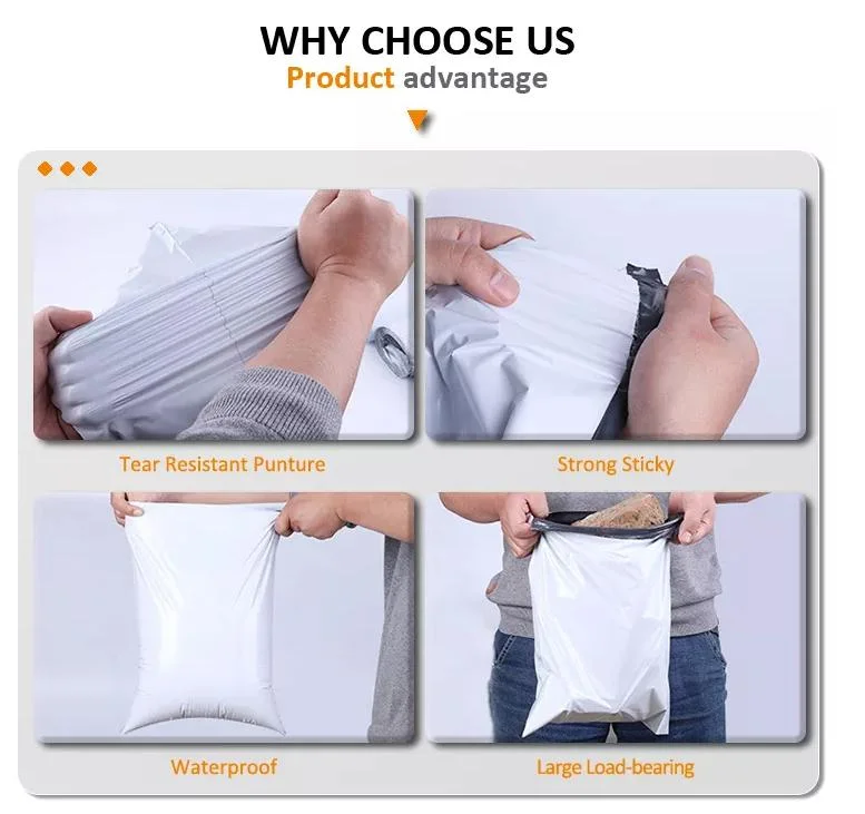 Custom Printed Eco Friendly Sustainable Bio-Based Poly Mailer Shipping Packaging