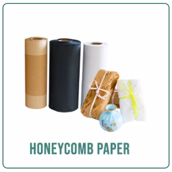 Worry-Free Brown Black White Kraft Wrapping Paper Cushion Packaging Roll Buffer Honeycomb Cushioning Wrap Paper Kraft