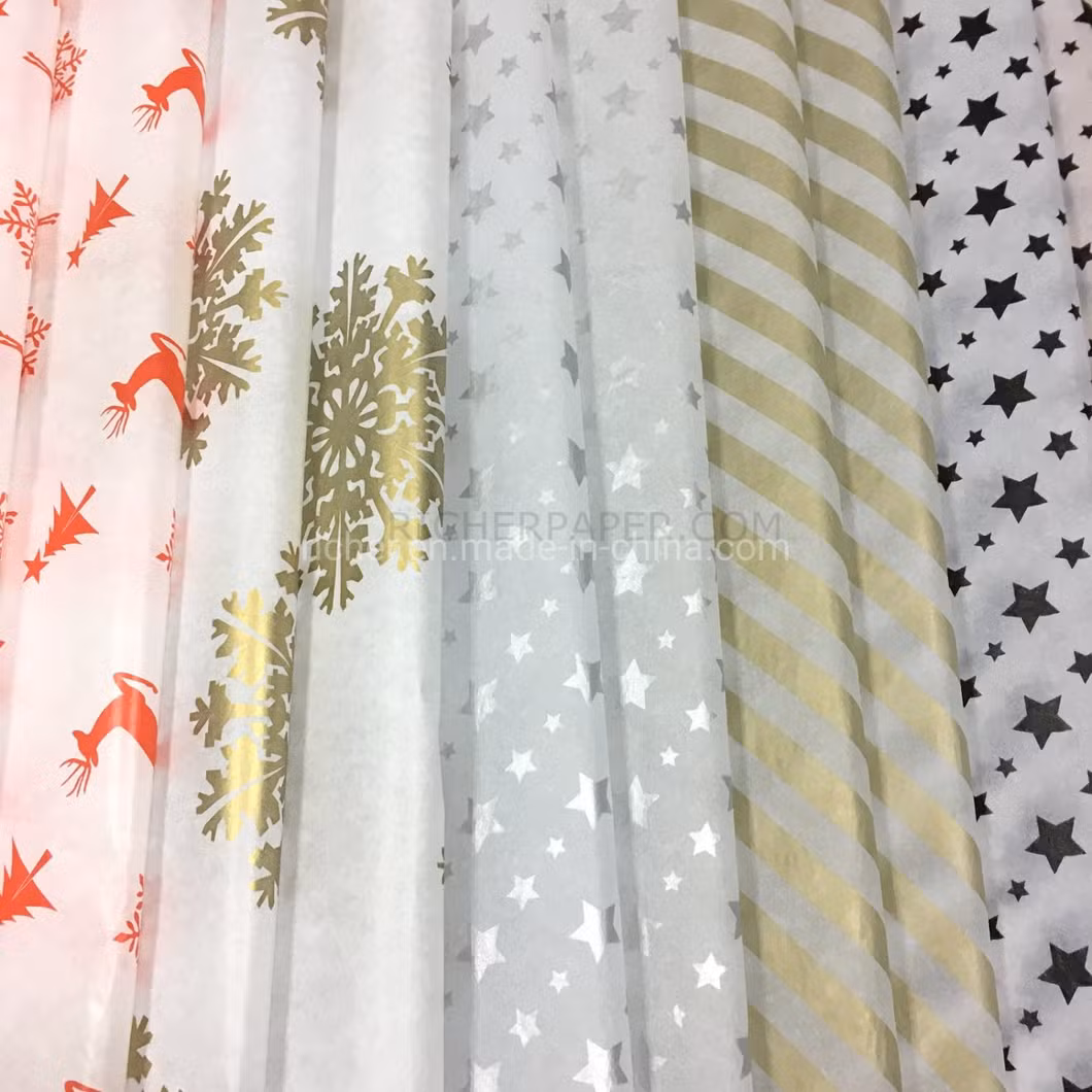 Customized Printing Logo Flower Gift Box Packaging Eco-Friendly Tissue Wrapping Paper