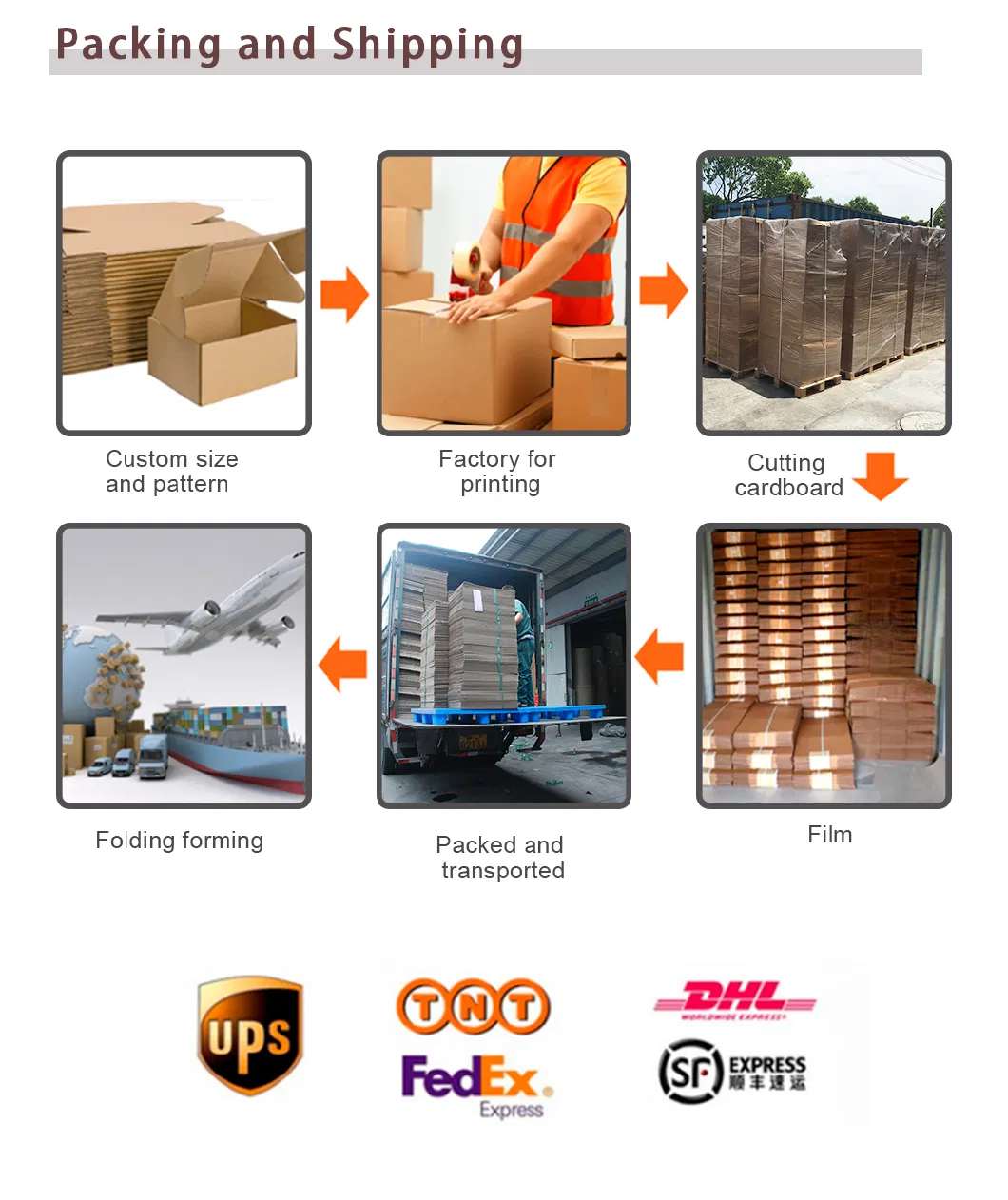 Tuck Top Postal Custom Printed Cardboard Carton Photo Shipping Black Corrugated Mailing Box