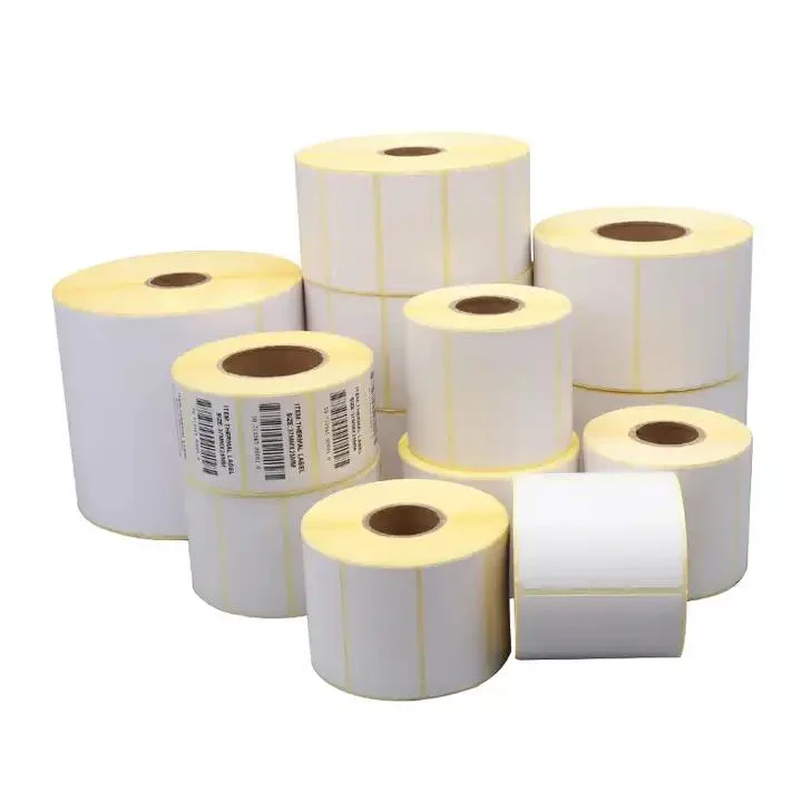 Zebra Label Paper Rolls Strong Adhesive Label Paper for Waterproof Oil Proof Scratch Proof