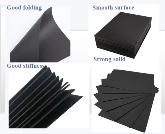Factory Manufacturer Super Hard Black Cardboard Kraft Paper Premium Packaging
