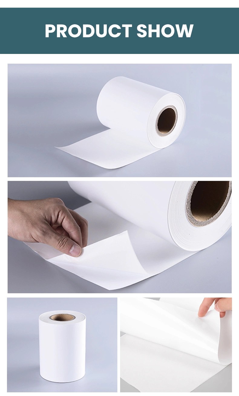 Label Manufacturer Wholesale High Temperature Resistant Pet Film Label Material Jumbo Roll in Width 1550 &amp; 1090mm