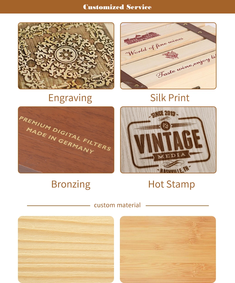 Custom Logo Luxury Sliding Lid Small Walnut Wooden Craft Gift Box Travel Wood Tea Packaging Boxes