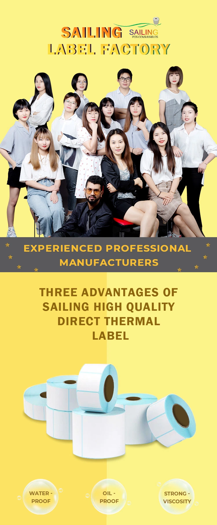 Hot Sale Blank White Direct Thermal Shipping Label 4 Inch X 6 Inch X 250PCS Per Rolls
