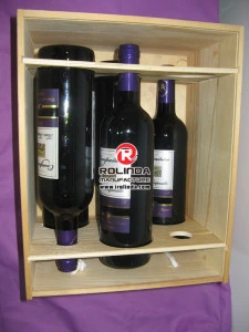 Personalized Wooden Wine Box with Customer Logo