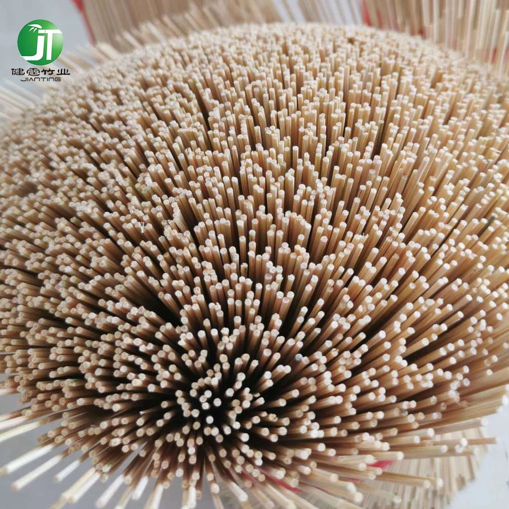 Factory Supply Accept Custom Round Raw Material Bamboo Stick Incense