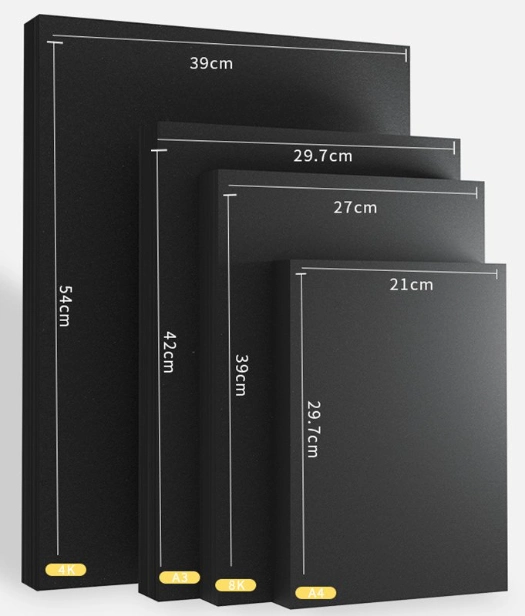 Factory Manufacturer Super Hard Black Cardboard Kraft Paper Premium Packaging