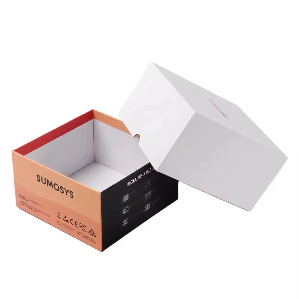 Customize Electronic Product Paper Lid Base Small Bluetooth Speaker Gift Box Packaging