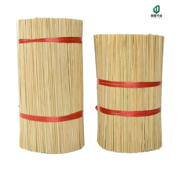 Factory Supply Accept Custom Round Raw Material Bamboo Stick Incense