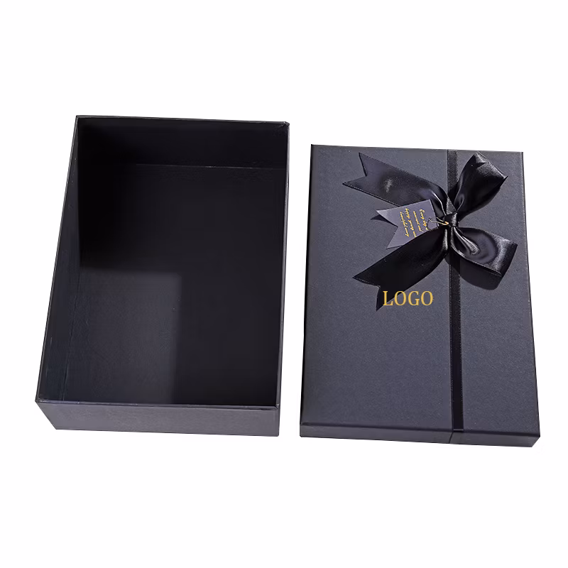 Custom Logo Folding Collapsible Flap Lid Cardboard Black Luxury Gift Packaging Storage Magnetic Paper Shoe Boxes with Lid for Small Business