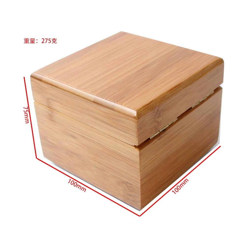 Personalized Watches Hinged Wholesale Wrist Luxury Single Bamboo Wooden Watch Custom Box