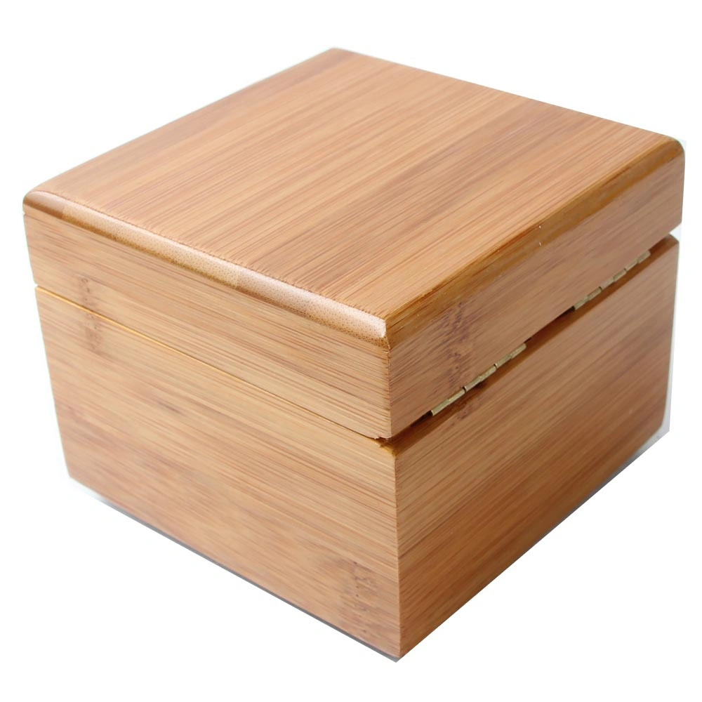 Personalized Watches Hinged Wholesale Wrist Luxury Single Bamboo Wooden Watch Custom Box