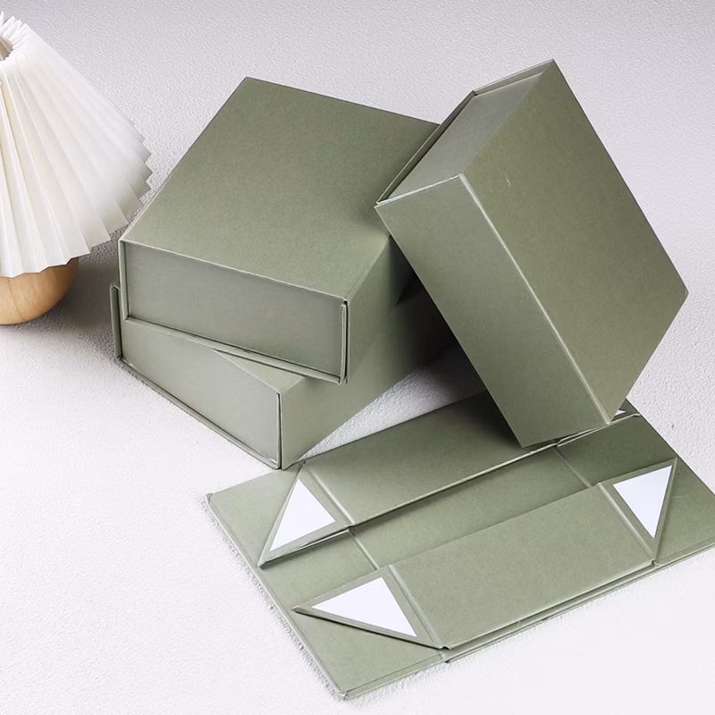 Book Style Paper Gift Box with Ribbon Closure, China Wholesale Custom Logo Printed Paper Packaging Carton Box