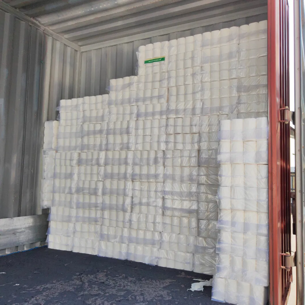 Custom Raw Wood Pulp Toilet Paper Roll Hotel Toilet Retail Standard Ecological 2/3/4 Ply Paper Roll