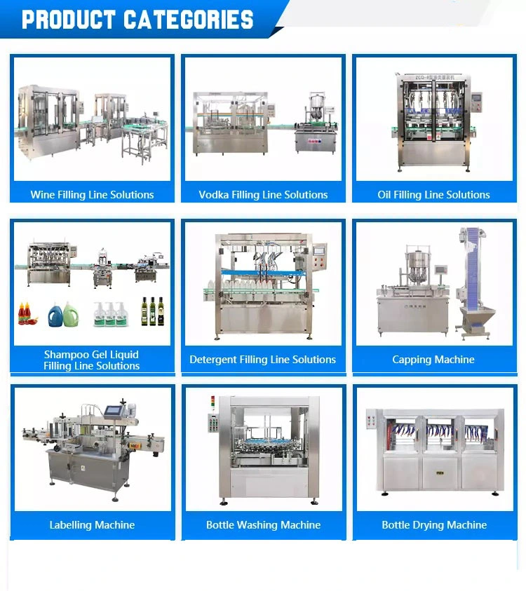 Fully Automatic Glass Bottle Alcohol Drink Whisky Vodka Red Grape Wine Spirits Liquor Bottling Sealing Packaging Production Line