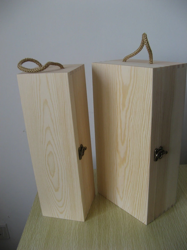 Personalized Wooden Wine Box with Customer Logo