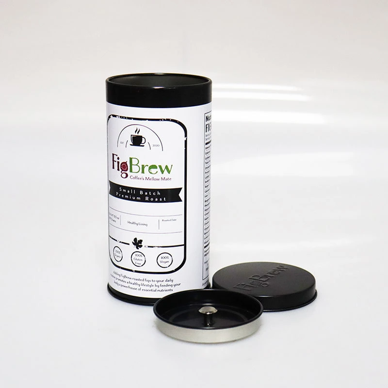 Food Grade Embossed Round Metal Packaging Container Tea Tin Box with Lid for Tea
