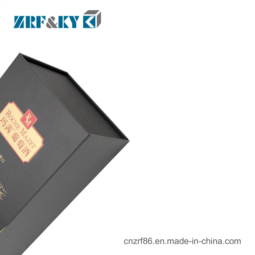 Custom Luxury Sponge Inlay Packaging Wine Glass Gift Boxes Wholesale