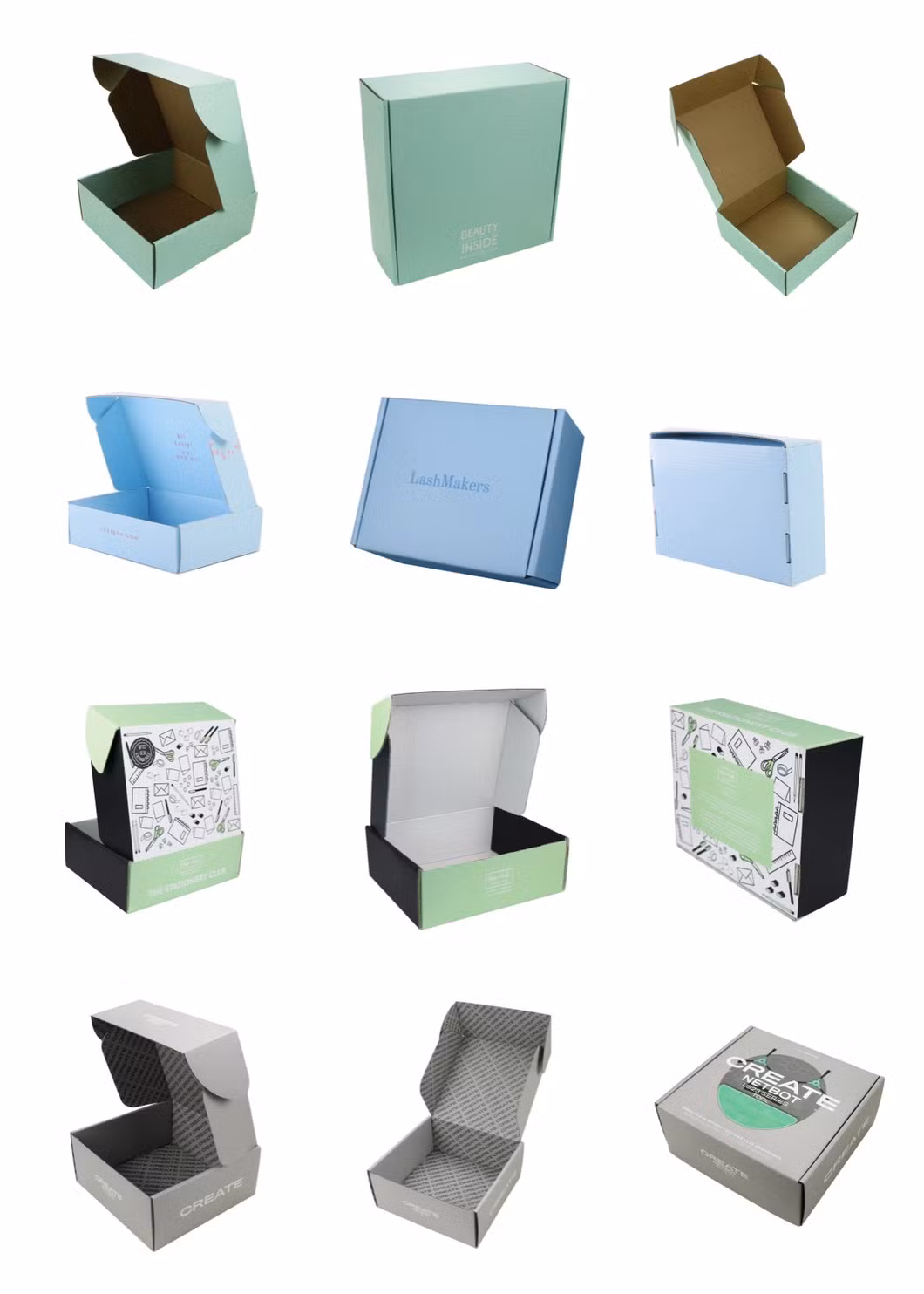 Custom Logo Printed Small Size Unique Plain Corrugated Box Shipping Boxes