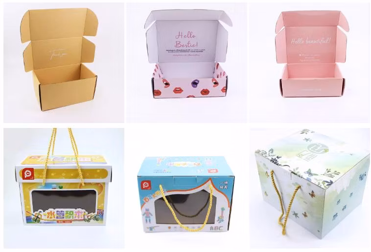 Custom Box Packaging Luxury Black Corrugated Shipping Boxes for Small Business