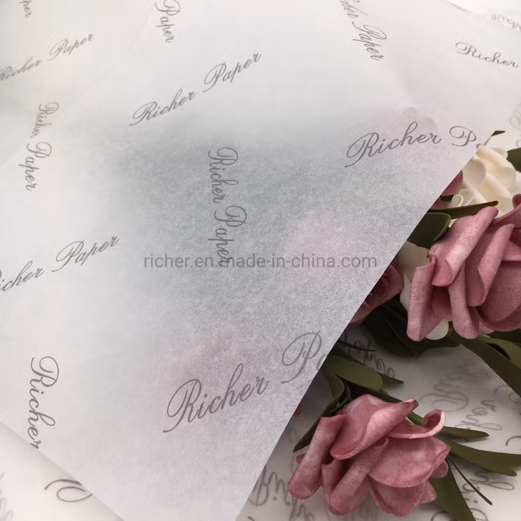Customized Printing Logo Flower Gift Box Packaging Eco-Friendly Tissue Wrapping Paper