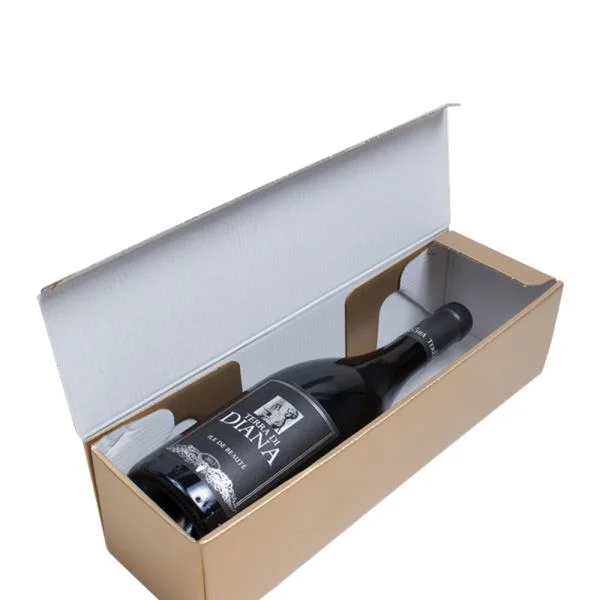 Cardboard Paper Wine Glass Packaging Gift Boxes with Ribbon Customized Paperboard Wine Box for Packing