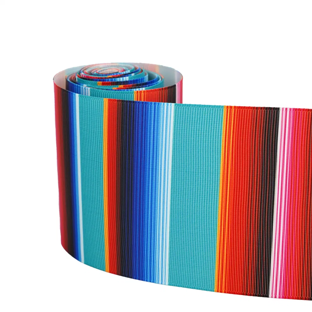 Factory Direct Sales Thread Belt Heat Transfer Mexican Style Decorative Ribbon Gift Packaging Belt Clothing Accessories Wholesale