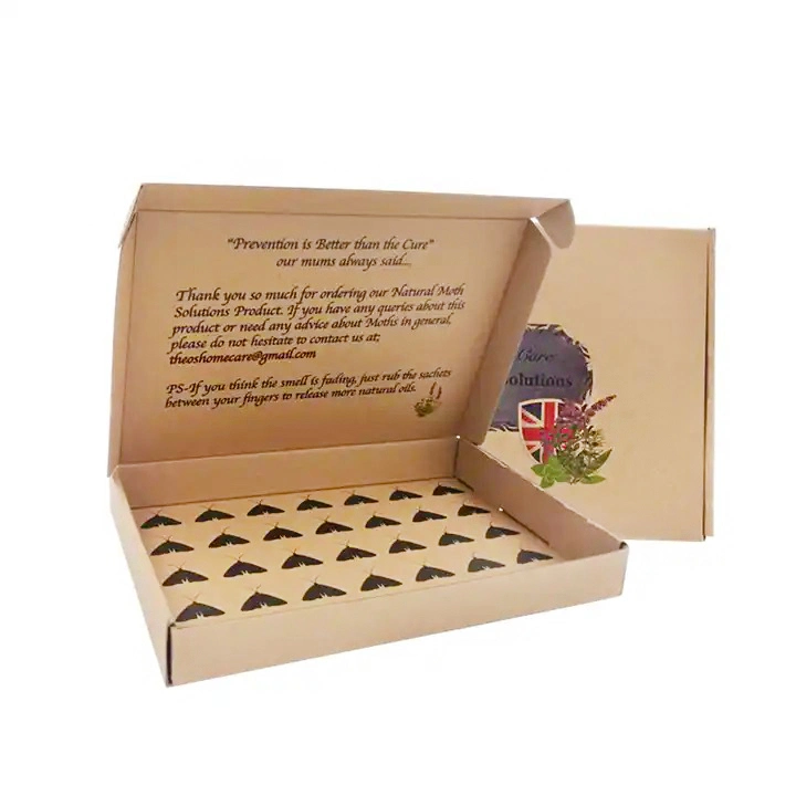 Eco-Friendly Recycle Brown Kraft Paper Folding Mailer Box Corrugated Cardboard Box Custom Logo Shipping Boxes