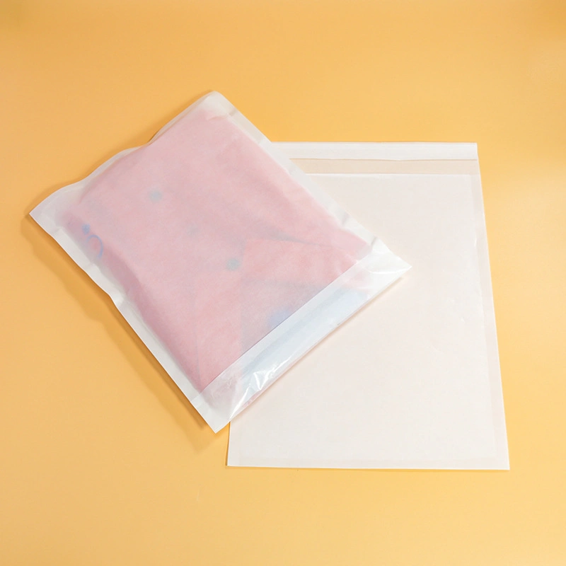 Wholesale Candle Paper Bag Printed Glassine Paper Bag Biodegradable Translucent Frosted Ziplockbag Factory Smellproof Garmentbag