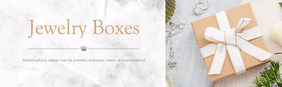 Cardboard Jewelry Gift Boxes for Shipping, Glossy Small Gift Boxes for Necklace Ring Bracelet Earring Cotton Filled jewelry Box with Lids, White 3.5X3.5X1 Inch