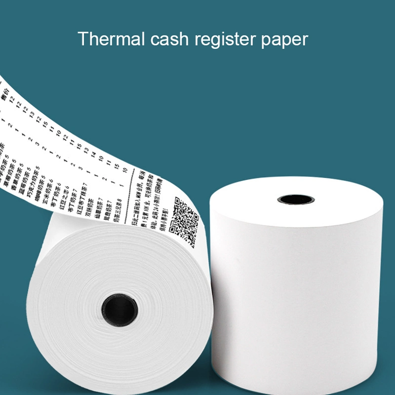 Factory Wholesale Custom Roll Blank Direct Thermal Paper Label Adhesive