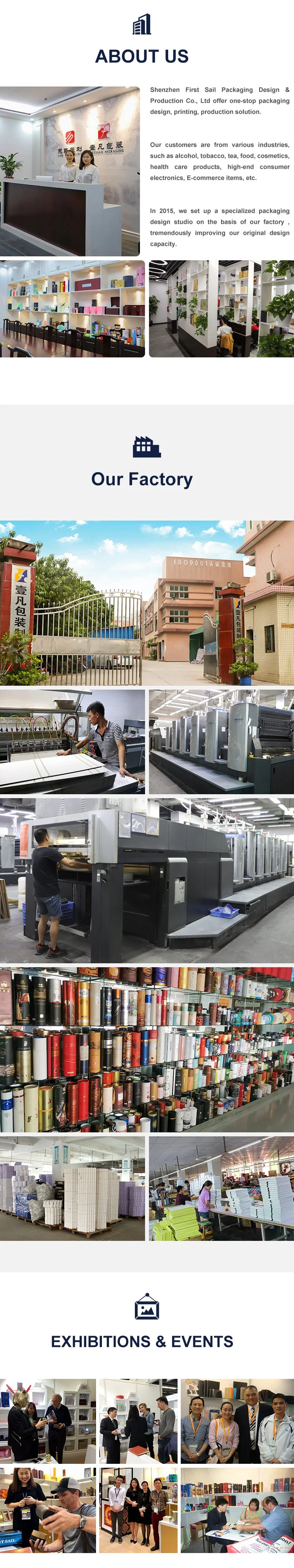 Firstsail high End Fashion Double Door Design Golden Custom Gift Wooden Whisky Wine Box