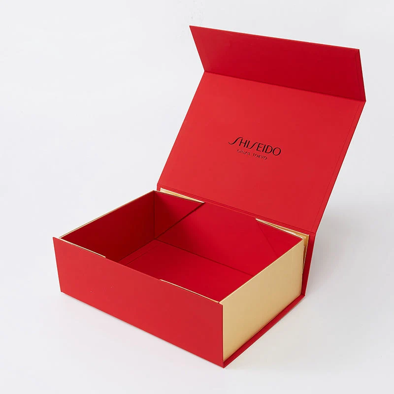 Customized High Quality Package Magnetic Packaging Cardboard Folding Paper Boxes with Ribbon